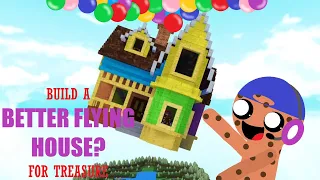 Roblox let's play Build A Boat For Treasure | The new and improved flying house!