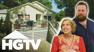 Ben and Erin Update This 1950's House With A STUNNING Backyard Deck! | Home Town