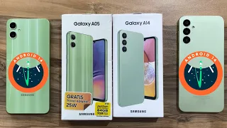 Samsung Galaxy A05 vs Samsung Galaxy A14 / OneUI 6 - Android 14