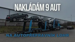 16# Nakládám 9 aut na autopřepravník Lohr