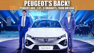 2024 Peugeot 408 Launched – 3 Variants, 1.6T,  From RM146k | #NewsUpdate