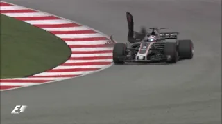 F1 Haas Crashes 2017