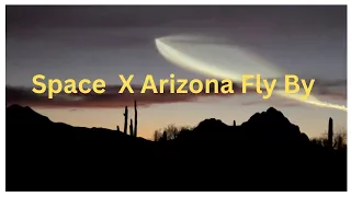 Space X Rocket Over Arizona (Updated)