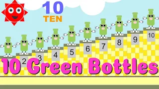 10 GREEN BOTTLES  | TEN GREEN BOTTLES LYRICS | KIDS SONG | NURSERY RHYME