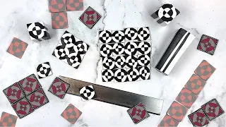 ZENTANGLE STYLED POLYMER CLAY CANE: THE BOW TIE CANES