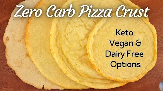 Flourless Egg White Pizza Crust | Ketovore, Low Carb, Vegan, Dairy Free | 5 Ways | 0.5g Carbs