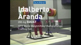 Idalberto Aranda 280 kg Squat 1999 World Weightlifting Championships Training Hall