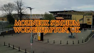 Molineux Stadium, Wolverhampton Wonderers, UK, Drone footage (4K)