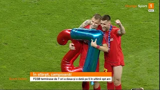 Becali: "Vreau în Liga Campionilor!" Imagini superbe de la sărbătoarea campionilor de la FCSB