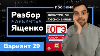 Ященко ОГЭ 2023 вариант 29. Полный разбор.