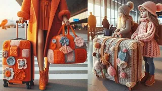❣️🥰 Nice Wool Made Luggage and Bag❣️🤩||Crocheting Luggage and Bag🔥❣️#knitting #design#ai#best#nice