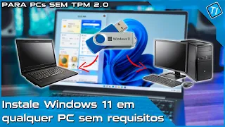 How to burn Windows 11 to Pendrive to format any old PC or Notebook without requirements.