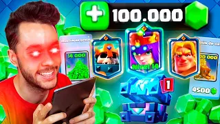 🤑 GASTO 100.000 GEMAS EN CLASH ROYALE ¡MI PRIMER CAMPEÓN AL NIVEL 14! - TheGrefg