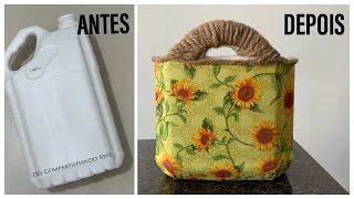 3 ideias incríveis com GALOES DE 5 LITROS DIY Artesanato reciclado do Compartilhando Arte