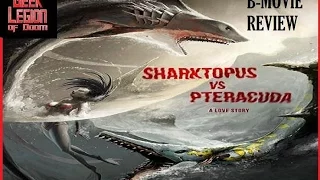 JURASSIC WARS:  SHARKTOPUS VS PTEREACUDA ( 2014 Robert Carradine ) B-Movie Review