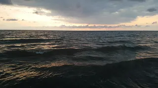 The Black Sea after Sunset in Ureki, Georgia