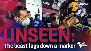 Unseen: The Beast lays down a marker on his MotoGP™ debut | 2021 #QatarGP