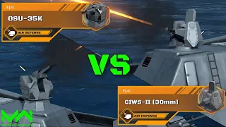 CIWS-II (30mm) Vs OSU-35K After Rebalance | Air Defense Comparison | Modern Warships