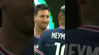 Neymar & Messi ❤️in first match at psg