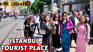 ISTANBUL TURKEY TOPKAPI PALACE SULTAN AHMED CITY CENTER MARKET SHOPPING  WALKING TOUR 2024  4K