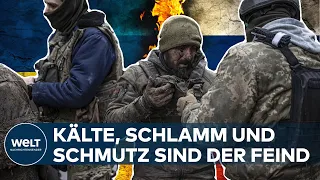 UKRAINE-KRIEG: Hoher Blutzoll - Bittere Kälte und harte Gefechte im Donbass