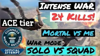 WAR MODE |WORLD RECORD| Solo vs Squad Ace Tier “Highest Kills”