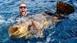 Giant Grouper Fishing Battle