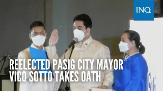 Reelected Pasig City Mayor Vico Sotto takes oath