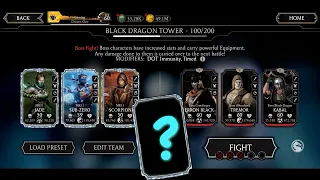 Black Dragon Fatal Tower 80, 100 BOSS using MK11 Team | Mortal Kombat Mobile