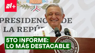 Las frases claves del quinto informe de gobierno de AMLO - N+