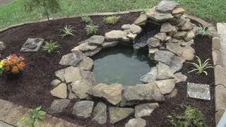 Decorative Garden Pond Setup