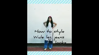 1 jeans 5 ways | wide leg jeans|  summer styling | #shorts #styling #fashion #jeans Nehakhandelwal