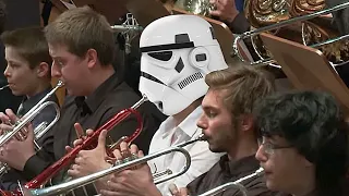 Jedi  Orchestra plays Star Wars The Throne Room. Conducted by Jedi Master Andrzej Kucybała