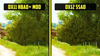 DX11 HBAO+ Mod vs DX12 SSAO - Witcher 3 Next Gen