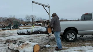 Pickup Bumper Crane Unloading Truck