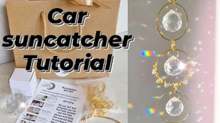 Car crystal suncatcher - how to make a car crystal Suncatcher