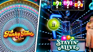 BIG WIN ON STAYIN ALIVE BONUS GAME! (FUNKY TIME)