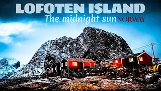 Lofoten island - The midnight sun - lofoten islands Norway bridge