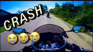 HONDA CBR 125 CRASH | WYPADEK | MOTORCYCLE GIRL CRASH