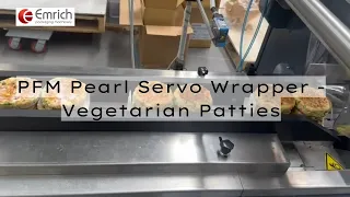 Emrich Packaging Machinery - PFM Pearl Servo Wrapper - Vegetarian Patties