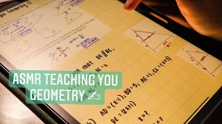 ASMR Teaching you Geometry ✍︎︎ | iPad writing, mouth sounds, whispering