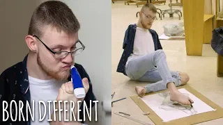 Armless Teen Does EVERYTHING With His Feet | BORN DIFFERENT