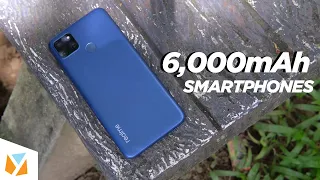 Smartphones with 6,000mAh Battery