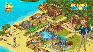 Браузерная игра Мой Солнечный Курорт My Sunny Resort Gameplay