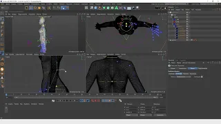 27/36 Курс Fashion creator. Риггинг и скиннинг антропоморфного персонажа в Cinema 4D, карта весов