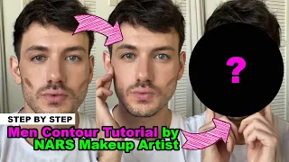 Step by Step 🥰 Men Contour Tutorial by NARS Makeup Artist #shorts #makeuptutorial #malemakeup