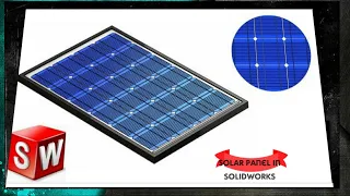 Design of solar panel  in solid works