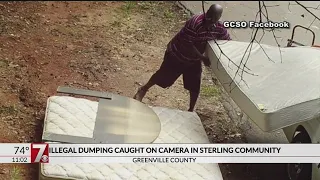 Illegal dumping caught on camera in Sterling community