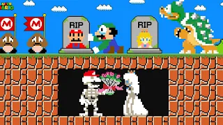 Luigi R.I.P Mario and Peach Skeleton: Beautiful Love Story After Death | Game Animation