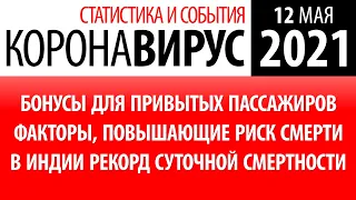 12 мая 2021:  статистика коронавируса в России на сегодня